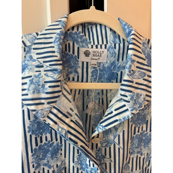 NEW w partial tag Holly Shae Arden shirtdress, $218 Xs/Med E18 - Picture 2 of 7